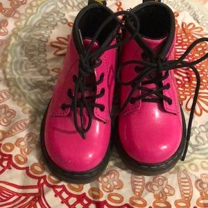 Hot pink toddler dr martens